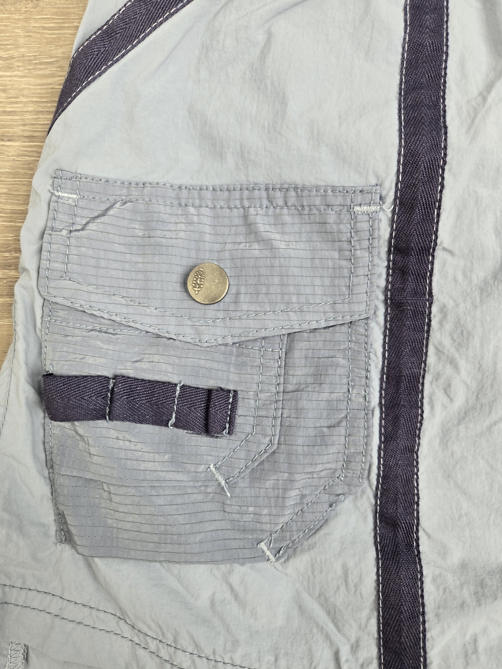 Free People Movement Moonbeam Rainwater Slate Blue Gray Utility Skort Small - Picture 6 of 14